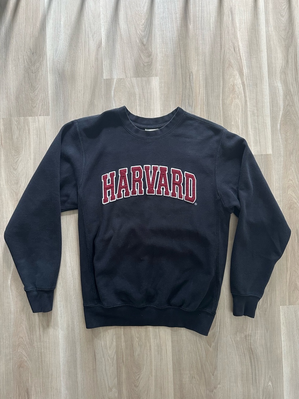VINTAGE 1990s HARVARD Pro-Weave black crewneck unisex sweater